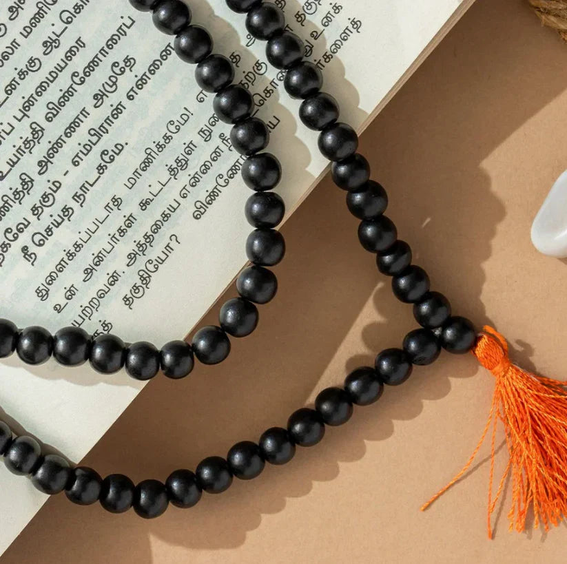 Original Karungali Malai – 108 Ebony Blackwood Beads (Lab Tested and Government Certified)