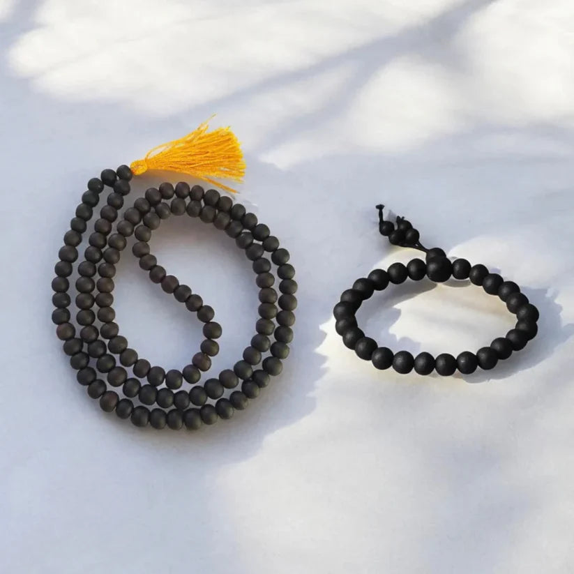 Original Karungali Malai – 108 Ebony Blackwood Beads (Lab Tested and Government Certified)
